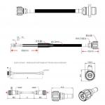 2 Core ODC Socket Plug to LC TPU Connector for Fiber Optic Patch Cables in BBU RRU Base Station for sale
