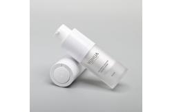 China Airless PET Plastic Bottle 15ml 30ml 50ml Transparent Round Shape supplier