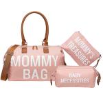Hospital Multifunction Travel Baby Mommy Diaper Bags Waterproof 3Pcs With Shoulder for sale