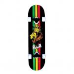 YOBANG OEM Punked Skateboards Rasta Lion Complete Skateboard - 7.75 x 32 for sale