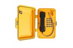 China Rubber Keypad SIP2.0 Military Emergency Phone 90db With Cover Lock supplier