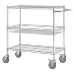 ESD Steel Wire SMT Shelving Cart Stainless Steel Rack Reel Storage Rack for sale