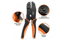 China Practical Heat Shrink Terminal Crimper , Multifunctional Ratchet Crimping Pliers supplier