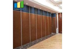 China Aluminum Frame Sliding Folding Door Wooden Sound Proof Partition Movable Wall System supplier