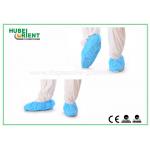 Single Use Nonwoven Disposable Waterproof Shoe Covers With Elastic Rubber Around All Parts for sale