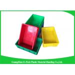 Logistics Packaging Plastic Storage Trays Recycle Stackable  For Warehousing
