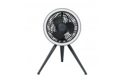 China USB Rechargeable 8 Portable Camping Fan With LED Light Timing supplier