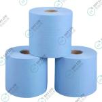 White Blue Decontamination Oil Absorbent Spot Wiping Paper 25*38 Industrial Large Roll Dust Free Paper for sale