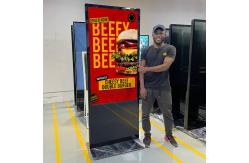 China Multi language Floor Standing Digital Signage Touch Screen Kiosk Advertising Video Player supplier
