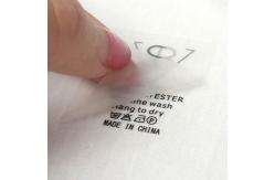 China Screen Printed Clear TPU Washing Instruction Labels For Garments supplier