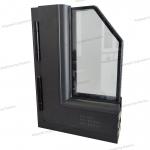 Alloy Aluminum Profile Tempered Glass Sliding Window Contracted Design for sale