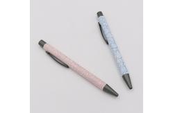 China Business Office Aluminum Ballpoint Pen 1.0mm High Quality Unique Patterns Metal Pen supplier
