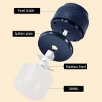 360 Degree Cutting Portable Electric Mixer Electric Garlic Press With Six Blade