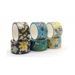 Multi - Color Home Decoration 145um Printed Gold foil Washi Paper Tape for sale