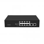 8 Port CCTV POE Switch Fast Ethernet With 2 Gigabit Copper Uplink PoE Af/At 120W Budget for sale