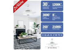 China WiFi Control 6 Speeds 35W retractable fan light With Hidden Blade supplier