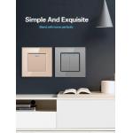 Wall Press Rocker Switch Tempered Glass Panel Embedded Single Control Warping Switch for sale