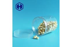 China FDA 385ml Transparent Leak Proof Plastic Jar With Screw Cap supplier