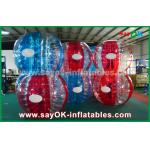 Football Inflatable Games Heat Sealed Blue And Red 0.7mm TPU Inflatable Bubble Ball For Playing for sale