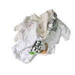2kg/bale White T Shirt Rags