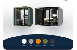 China Customized Soundproof Office Pod Adjustable With Sleek Design supplier
