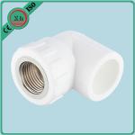 Hexagonal Female PPR Elbow With Thread Recyclable Material Drinking Water Supply for sale