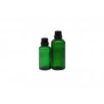 Cosmetic Green 50ml 1 Oz Glass Dropper Bottles for sale
