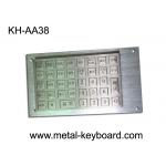 Vandal Proof Rugged Stainless steel Keyboard with 38 Keys Charging Kiosk Keyboard for sale