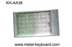 China Vandal Proof Rugged Stainless steel Keyboard with 38 Keys Charging Kiosk Keyboard supplier