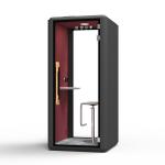 Acoustic Soundproof Office Pod Black Red Private Space Modular Structure for sale