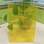 Weather Resistant Impact Resistant Yellow 4mm PC Hollow Sheet High Performance Material For Construction Industrial for sale