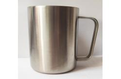 China 500ml Aluminum Drinking Cups CMYK Coffee Mug With Handle supplier