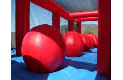 China Outdoor Party Game Wipeout Inflatable Obstacle Course Big Balls Combo Bouncer supplier
