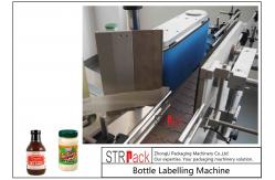 China Vertical Self Adhesive Round Bottle Labeling Machine With PLC Control 120 BPM supplier