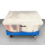 Logistic Storage Plastic Box with Lid Efficiently Store Your Books and Documents for sale