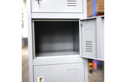 China KD Structure Six Doors Gym Locker Storage Staff Metal Locker supplier