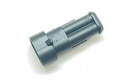 China 282104-1 2 Position 5.0mm Pitch Wire-to-Board Header Vertical Through Hole Shrouded Friction Lock Polarized UL 94V-0 for Power Supplies and Industrial Controls supplier