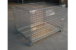 China heavy duty storage containers / mesh pallet wire cage wire mesh container supplier
