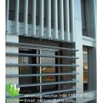 metal oval Aluminum sun louver Aerofoil profile aluminum louver for window facade for sale