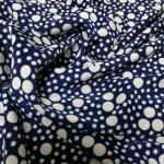 Screen Print Polyester Spandex Fabric With Dots Design for sale