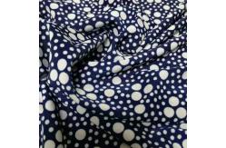 China Screen Print Polyester Spandex Fabric With Dots Design supplier