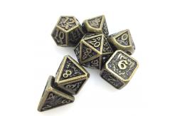 China Pokemon Wear Resistant Metal RPG Dice Sharp Practical Tabletop Gaming Polyhedral Black Dice supplier