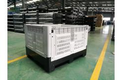 China 1200x1000x810 plastic turnover box industri wholesal collaps stackable plastic pallet bin box container supplier