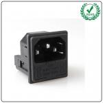 LZ-14-F8 250V Fuse Switch Power Socket With 3 Pin,Switch Fused IEC C14 Inlet for sale