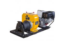 China 8 Ton  cable winch / Gas Engine Powered Winch For electric power construction supplier