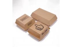 China Custom Hamburger Boxes Rigid Boxes made of Paper Cardboard for Take Out supplier