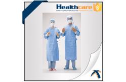 China CPE PE Disposable Isolation Gowns Ties On Neck And Waist supplier
