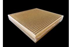 China Custom PVB Film Anti Fire Safety Fabric Laminated Glass With Copper Wire Mesh supplier