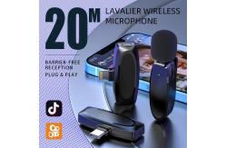 China Mini Microphone No App Needed Lavalier Wireless Microphone For Iphone supplier