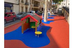 China Eco-Friendly 1.5mm Recycled EPDM Playground SBR Rubber Mat Surface supplier